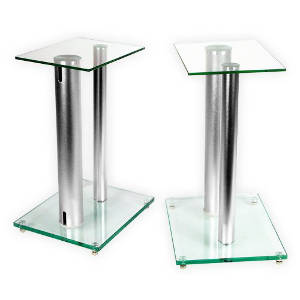 Minify V2 Boxenständer ALU-Silber / Glas
