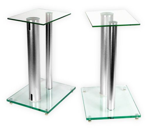 Minify V2 Boxenständer ALU-Silber / Glas