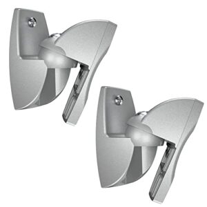Vogel's VLB 500 Universelle Lautsprecher Boxen Wandhalterung Set, Schwenkbar bis zu 180° (Links/rechts), Bis zu 20° neigbar, Vormontiert, Max. 5 kg, Silber (2X)