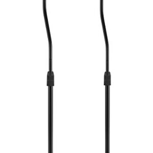 HALTERUNGSPROFI 2 Lautsprecherständer - Universal für Satelliten Surround Boxen Schwarz je 4.5kg belastbar S05